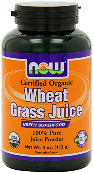 Now Foods Organic Wheat Grass Juice Powder, 4-Ounce