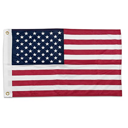 Online Stores Superknit Polyester US Flag, 16 by 24-Inch
