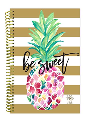 bloom daily planners 2018 Calendar Year Daily Planner - Passion/Goal Organizer - Monthly and Weekly Datebook and Calendar - January 2018 - December 2018 - 6" x 8.25" - Be Sweet Pineapple