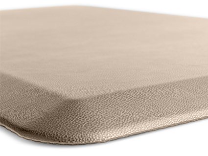 The Original 3/4" GORILLA GRIP Anti-Fatigue Comfort Mat, Ergonomically Engineered, Highest Quality Material, Non-Toxic, Waterproof, 39x20 inches (Beige)