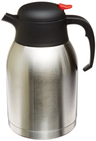 Genuine Joe GJO11956 Stainless Steel Everyday Double Wall Vacuum Insulated Carafe 2L Capacity