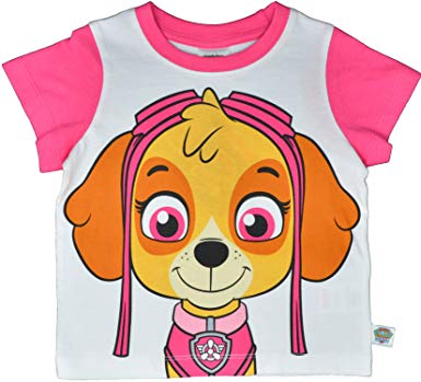 Paw Patrol T Shirt Boys Girls 100% Cotton Short Sleeve Tee Top Ages 2 to 7 Years