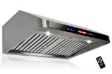 AKDY 30 AZ-1801A-75 Under Cabinet Stainless Steel Range Hood Touch Panel Control