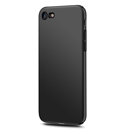 iPhone 7/8 Case,Lamzu Non-Slip Full Protection TPU Soft Slim Case Flexible Shockproof Back Bumper Easy To Clean for Apple iPhone 7/8 (Black)