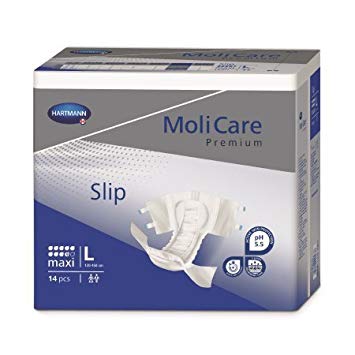 Molicare Premium Slip Briefs, Maxi, Large, Case/56 (4/14s)