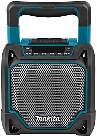 Makita DMR202 Altavoz portátil Negro, Azul - Altavoces portátiles (3,6 cm, 3,6 cm, 10,2 cm, Inalámbrico, USB Tipo A, Negro, Azul)