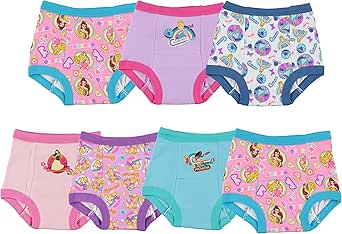 Disney Girls' Princess Toddler Potty Training Pant and Starter Kit Includes Stickers & Tracking Chart Sizes 2t, 3t, 4t