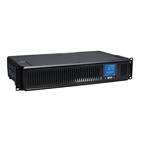 Tripp Lite 1500VA Smart UPS Back Up, 900W Rack-Mount/Tower, LCD, AVR, USB, DB9 (SMART1500LCD)