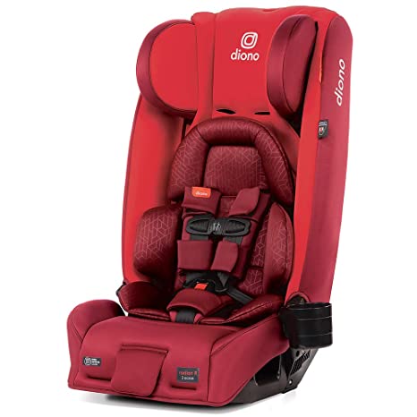 Diono 2020 Radian 3RXT, 4-in-1 Convertible, Extended Rear Facing, 10 Years 1 Car Seat, Fits 3 Across, Slim Fit Design, Red Cherry