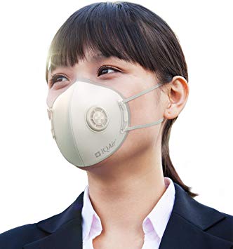 IQAir [Mask] Respirator with Medical-Grade HyperHEPA Material, KN95 certified, Anti Pollution PM2.5, Includes Breathing Valve (10, Adult (L))