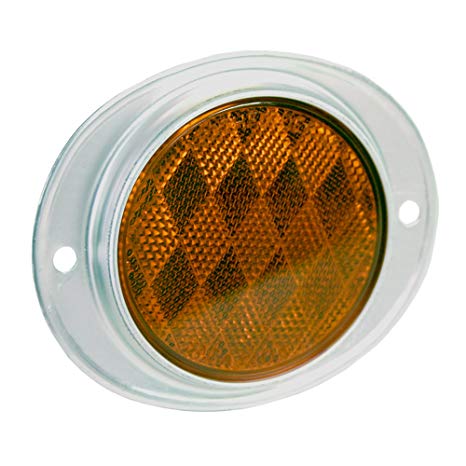 Blazer B888A Oval Aluminum Reflector - Amber