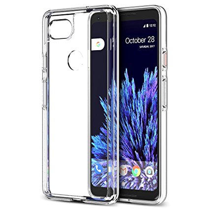 Trianium CLARIUM SERIES Case for Google Pixel 2 XL (2017) Premium Pixel 2 XL Phone Case Clear Cover [Shock Absorption TPU   PC Back] Reinforced Corner Cushion / Scratch Resistant Protection - Clear