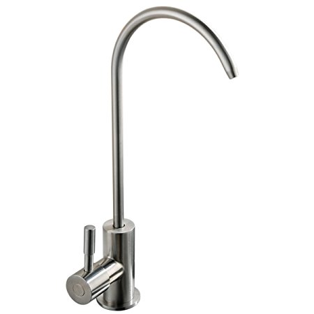 VCCUCINE Modern Antique Stainless Steel Single Handle Kitchen Sink Reverse Osmosis Filter Drinking Water Brushed Nickel Purifier Faucet, Beverage Water Filtration Faucet