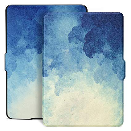 Ayotu Colorful Case for Kindle Paperwhite E-reader Auto Wake/Sleep Smart Protective Cover Case,Fits All 2012, 2013, 2015 and 2016 Versions Kindle Paperwhite,K5-09 The Blue Moonlight