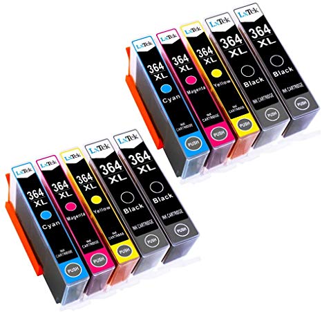 10 LxTek Compatible Ink Cartridges Replacement for HP 364 364XL use with HP Deskjet 3070A 3520 OfficeJet 4620 Photosmart 5510 5512 5515 5520 5524 6510 6520 6515 7510 7520 7515