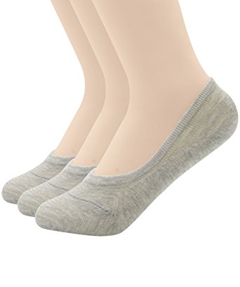 Zando Women's Casual Anti Slip Low Cut Solid Color Flat Ankle Line Socks
