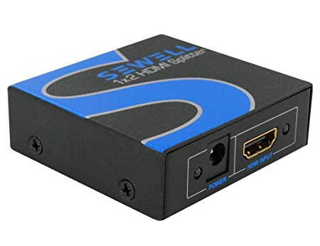 Sewell Active 4K HDMI Splitter, 2-port (1x2), Built-in Booster, Dolby-TrueHD/DTS-HD 7.1 Surround
