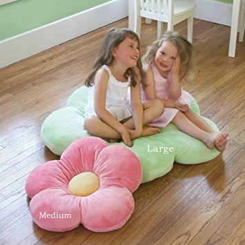 Girls floor pillow bed as reading nook cushion decorative and soft gifts to make her smile