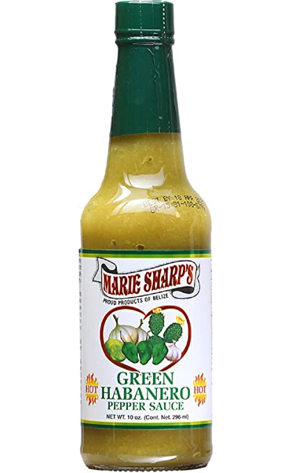 Marie Sharp's Green Habanero Hot Sauce with Prickly Pears