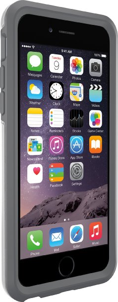 OtterBox 77-50724 Symmetry Series Case for iPhone 6  6s - Frustration Free Packaging - Glacier  White  Gunmetal Grey