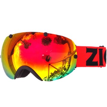 Zionor Professional Snowmobile Snowboard Skate Ski Goggles and Super Wide Angle Double Lens Anti-fog Big Spherical Unisex Adult Multicolor Ski Goggles 2300