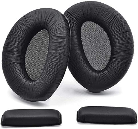Defean Replacement Ear Pads Velour/PU Leather and Soft Foam for Sennheiser RS160 RS170 HDR160 HDR170 Headphones (PU Leather)