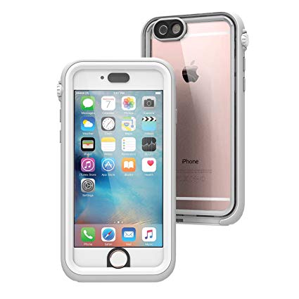 iPhone 6s Case, Waterproof, Shock Proof, Drop Proof by Catalyst for Apple iPhone 6s with High Touch Sensitivity ID (White & Mist Gray)