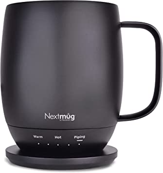 Nextmug by Nextboom - 14 oz. Temperature-Controlled & Self-Heating&nbsp;Mug (Black)