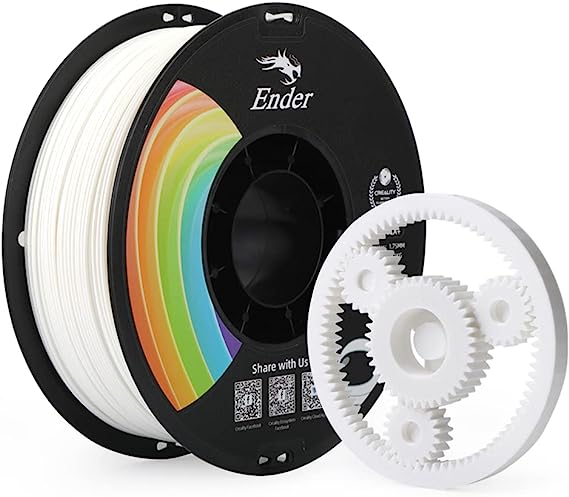 Creality PLA Pro(PLA ) 3D Printer Filament 1.75mm, PLA Plus White, Toughness Upgraded Dimensional Accuracy  /- 0.03mm, 1kg Spool(2.2lbs) Ender PLA  Filament for Most FDM 3D Printer