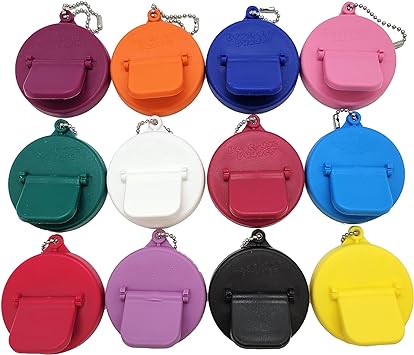 Beverage Budde Can Cover - Can Cover For Standard Size Soda/Beer/Energy Drink Cans - Made In The USA - BPA-PCB Free - Assort Colors - (Keychain - 12 Pack)