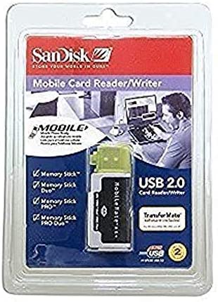 SanDisk SDDR-107-A10M MobileMate MS  USB 2.0 Mobile Card Reader/Writer Support 1GB 2GB 4GB 8GB 16GB # Memory Stick # Memory Stick Duo # Memory Stick PRO # Memory Stick PRO Duo