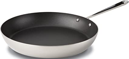 All-Clad 4113 NS R2 Stainless Steel Tri-Ply Bonded Dishwasher Safe PFOA-free Nonstick French Skillet / Cookware, 13-Inch, Silver