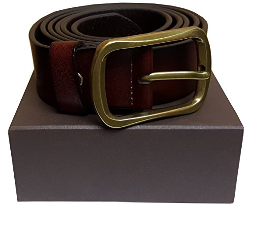 Men's High Quality Top Grain Genuine Leather Belt with Gift Box