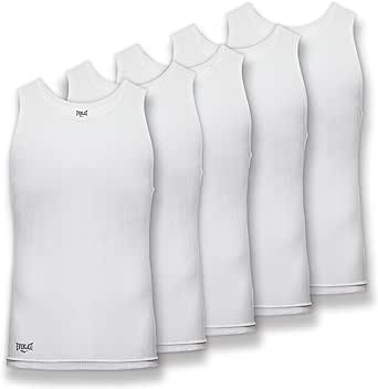 Everlast 5-Pack Men's Essential Tank Tops, Undershirts – Breathable, Tagless, Cotton Mens T Shirt