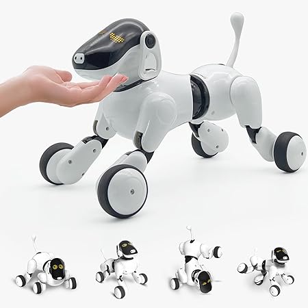 Vonset AI Smart Robot Dog Puppy for Kids Voice Control Robot Dog Puppy Intelligent Programming Touch Interactive Music Dancing Robot Dog APP Control Toys Birthday for Boys and Girls