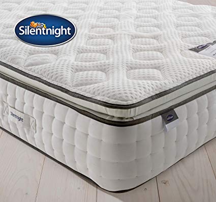 Silentnight 1000 Pocket Gel Mattress with Pillowtop | Superior Zoned Spring System | Breathable Gel Layer | Medium | Super King