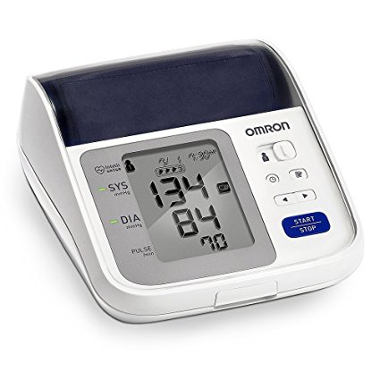 Omron 7 Series Plus BP765 Upper Arm Automatic Blood Pressure Monitor with Two-user Mode, Wide Range Cuff, Irregular Heartbeat Detector