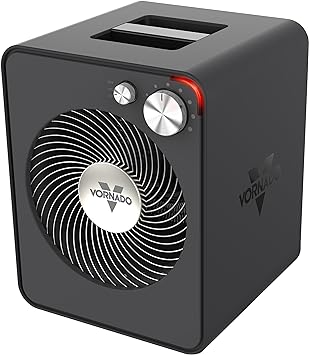 Vornado VMHi300 Whole Room Metal Space Heater, Digital Thermostat, Remote Control, 1500 Watts, Storm Gray