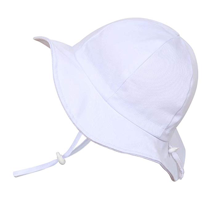 JAN & JUL Unisex Cotton Floppy Sun-Hat, 50  UPF with Adjustable Strap for Baby, Toddler, Kids