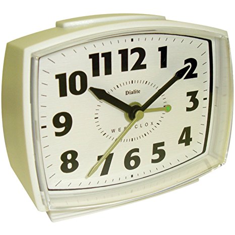 Westclox 22192 Electric Alarm Clock with Constant Lighted Dial