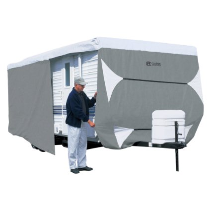 Classic Accessories 73163 OverDrive PolyPro III Deluxe Travel Trailer & Toy Hauler Cover, Fits Up To 20'