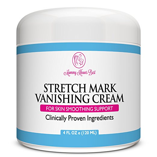 Mommy Knows Best Stretch Mark Removal Vanishing Cream - Remove Stretch Marks From Pregnancy - Clinically Proven Prevention Lotion Therapy
