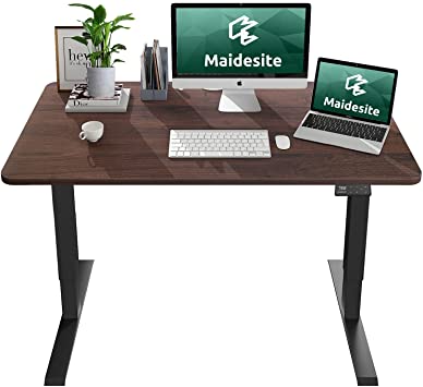 MAIDeSITe Electric Height Adjustable Standing Desk 4 Memory Controller, 48X24 Inch Sit to Stand Desk for Home Office Rising Desk,Stand up Desk ，Computer Table The Whole Piece Board