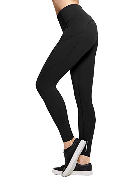 CRZ YOGA Women's Naked Feeling High-Rise Tight Training Yoga Leggings with Out Pocket -19"/25''