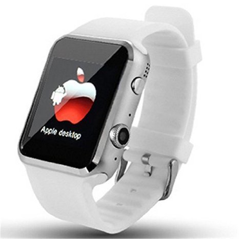 ETTG Smart Watch A9S for Apple iPhone and Android Smart Phone Buetooth Dialer Call Reminde Bluetooth Call Heart Rate Monitor - White