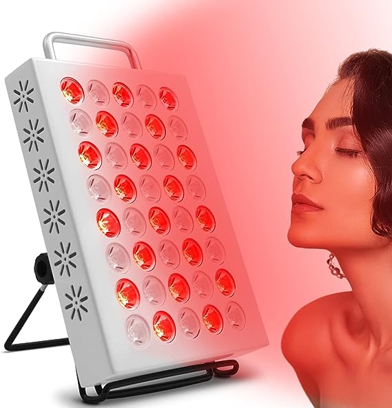 Hottoerak Red Light Therapy for Body, 660nm＆850nm Near Infrared Light Therapy Panel for Face, Red Light Therapy Device for Pain Relief of Muscles and Joints