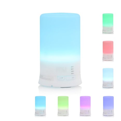 MIU COLOR® 100ml Aromatherapy Essential Oils Diffuser, 7 Color Changing Aroma Diffuser, Large Mist Humidifier, Home Diffuser, Aromatherapy Diffuser