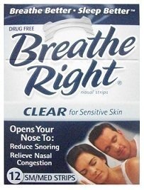 (120 Strips) Breathe Right Nasal Strips Clear Small Medium Sensitive Skin