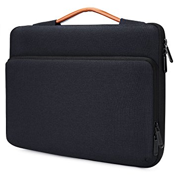 Tomtoc Microsoft Surface Pro 4/3/2/1 Briefcase Bag Tablet Sleeve Carrying Protector Handbag for Most 11.6 Inch Laptop Ultrabook Notebook, Spill-Resistant, Black Blue