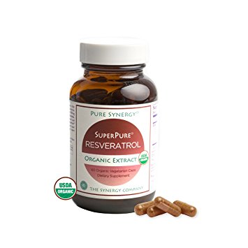 Pure Synergy SuperPure Organic Resveratrol 60 Capsules by The Synergy Company
